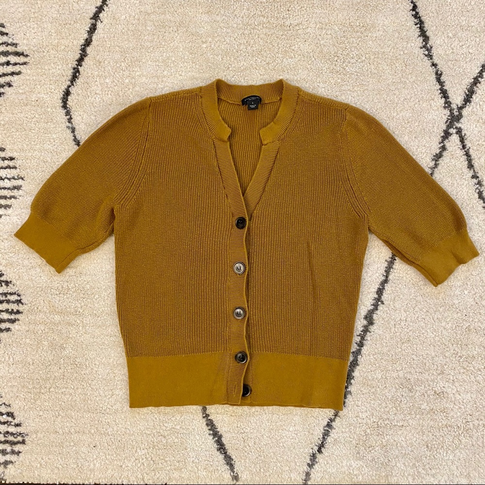 Ann Taylor Factory Mustard Yellow Sweater